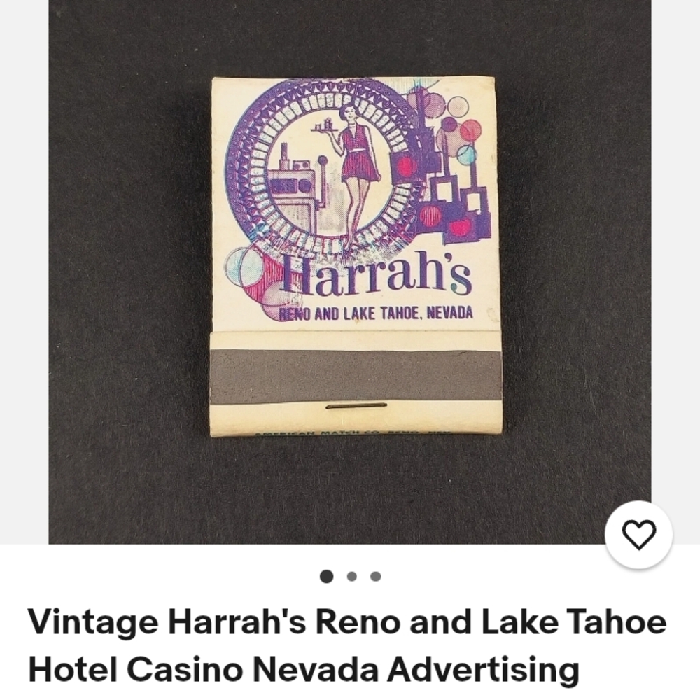 Vintage Matchbook - Purple and Black